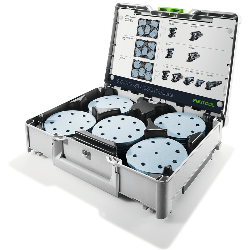 Granat 5" Sanding Disc Set in Systainer³, SYS-STF D125 GR